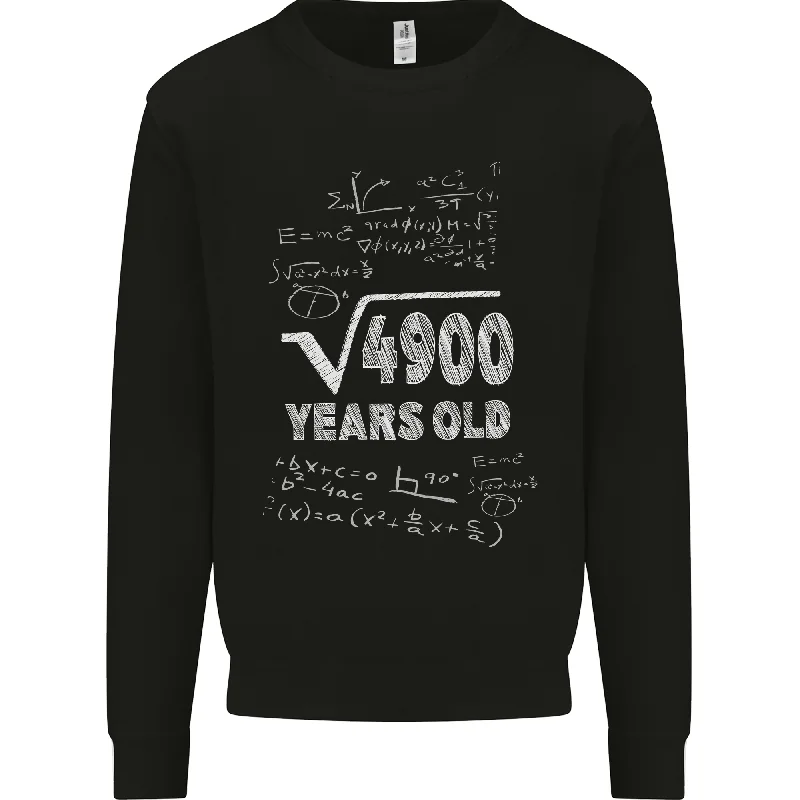 warm hoodiehigh-performance athletic hoodie70th Birthday 70 Year Old Geek Funny Maths Mens Sweatshirt Jumper