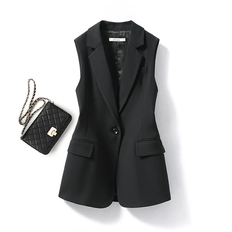 high-quality coatBlack Slim Fit Suit Vest