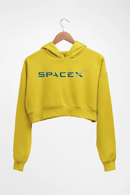 soft pullover hoodieSpaceX Crop HOODIE FOR WOMEN