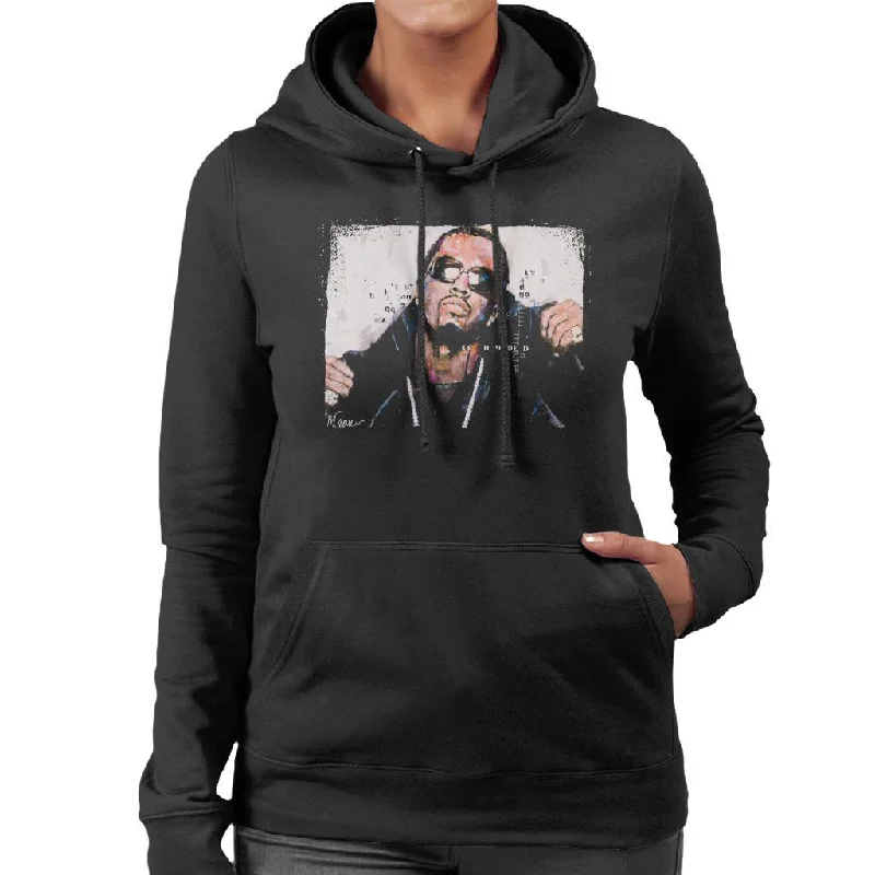 warm hooded sweatshirtloose fit sports sweatshirtSidney Maurer Original Portrait Of P Diddy Women's Hooded Sweatshirt