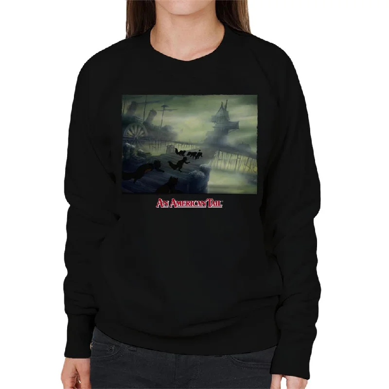 classic hoodieworkout-ready hoodieAn American Tail Cats Chasing Women's Sweatshirt