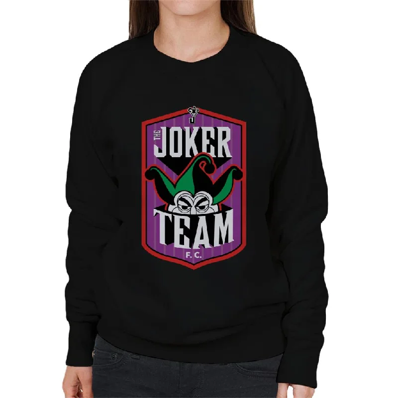 casual streetwear hoodiezip-up gym hoodieBatman Sports The Joker FC Team Women's Sweatshirt