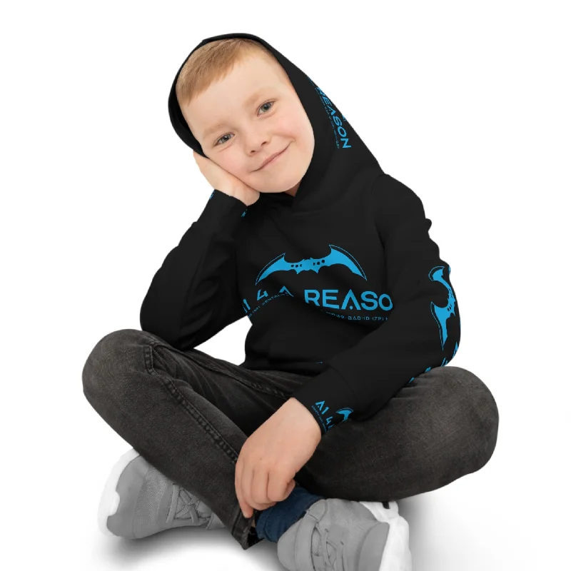 relaxed fit hoodiesleek gym hoodieA1 4 A Reason with Tactical inside hood A1 Who dares Wins Mentality -. Children's Hoodie (AOP)