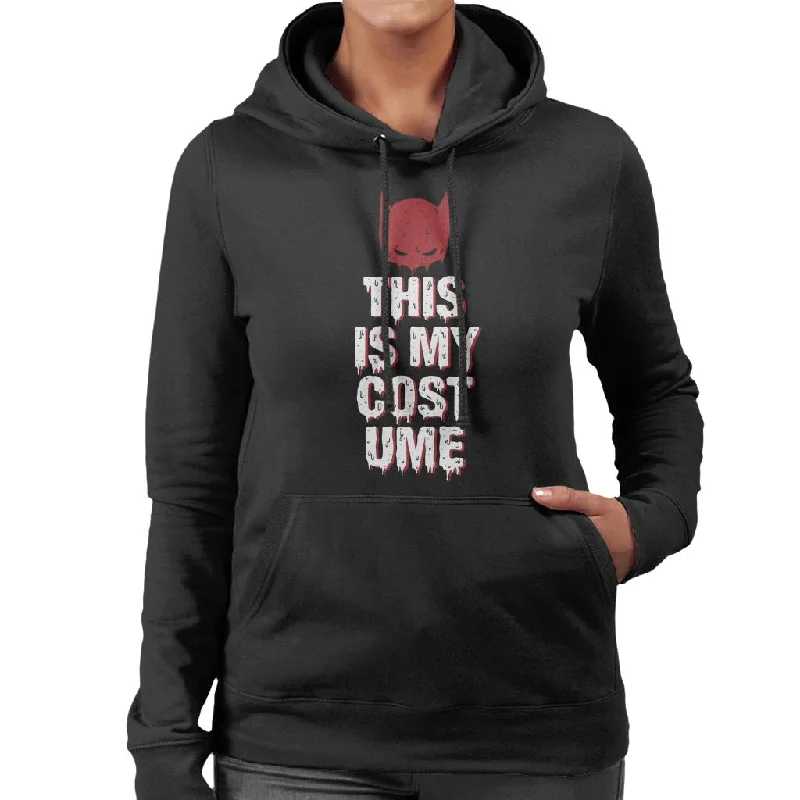 oversized pullover sweatshirtBatman Halloween This Is My Costume Women's Hooded Sweatshirt