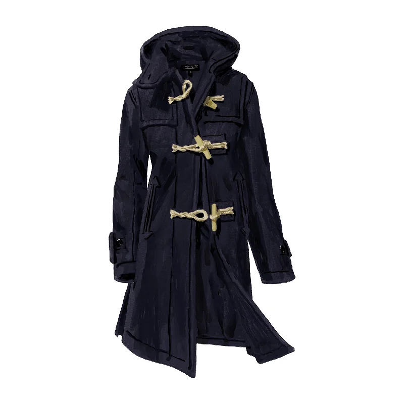 chic wool coatLong Lake Wool Duffle Coat