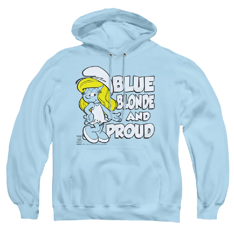 street style hoodieThe Smurfs Blue, Blonde And Proud - Pullover Hoodie