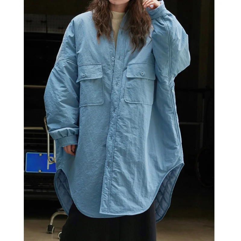 windproof jacketOversized Shirt-style Loose Warm Cotton Jacket