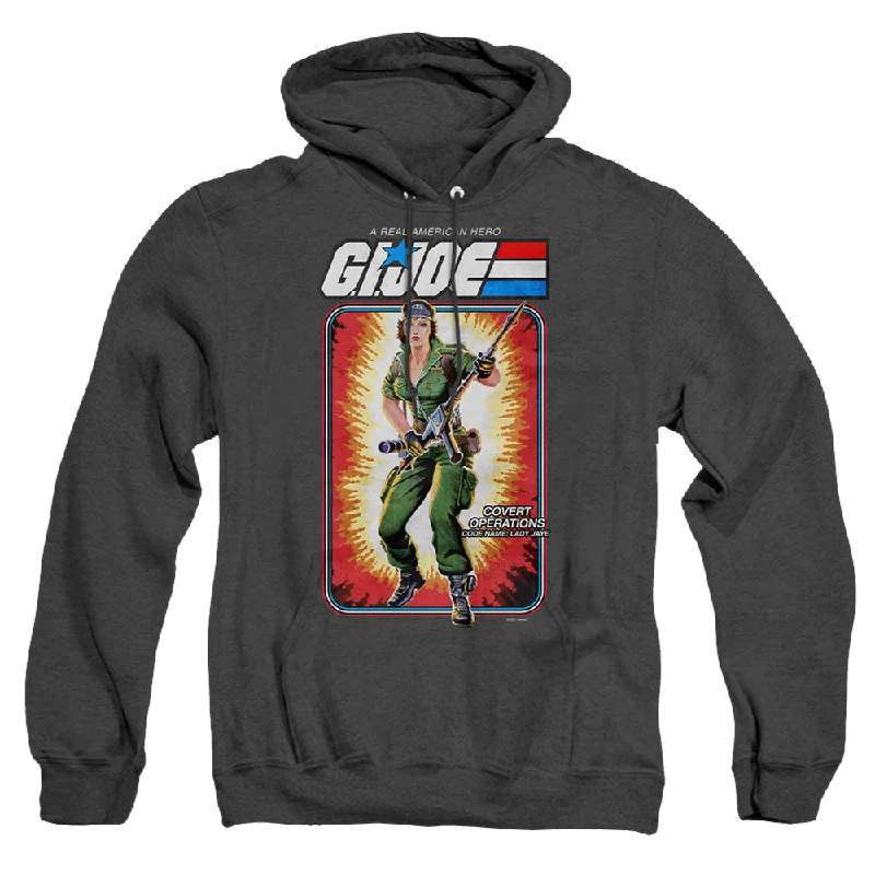 fashion-forward hoodieG.I. Joe Lady Jaye Card - Heather Pullover Hoodie