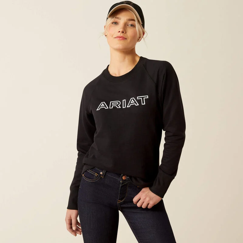 stylish hoodieoversized sports sweatshirtWomen's Ariat Benicia Sweatshirt - Black