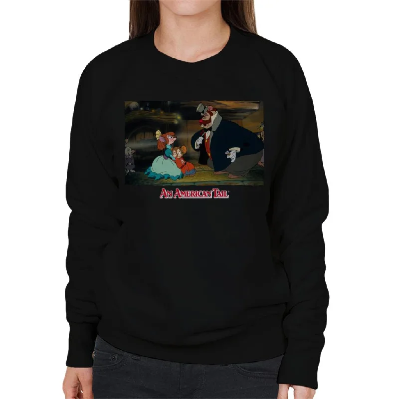 comfortable hoodieperformance hoodie for gymAn American Tail Bridget Fieval And Honest John Women's Sweatshirt