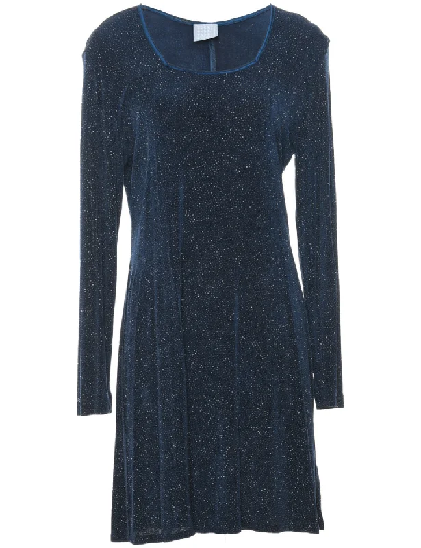 street style coatNavy Evening Dress - L