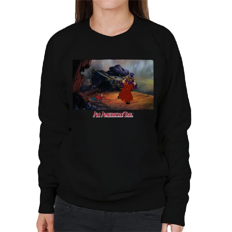 athletic hoodielightweight fitness hoodieAn American Tail Fieval And Warren T Rat Women's Sweatshirt