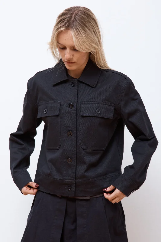 fashionable outerwearMHL Cropped Worker Jacket Black