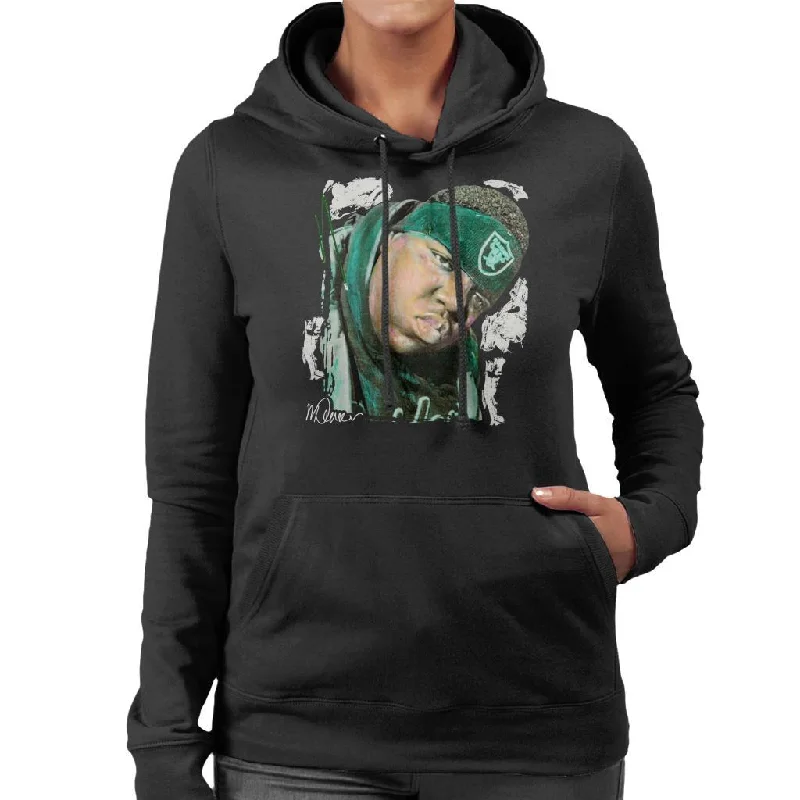 trendy zip-up hoodiepremium athletic sweatshirtSidney Maurer Original Portrait Of Notorious BIG Women's Hooded Sweatshirt