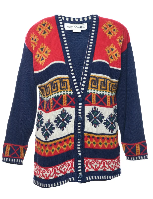 warm outerwearNordic Navy Cardigan - S