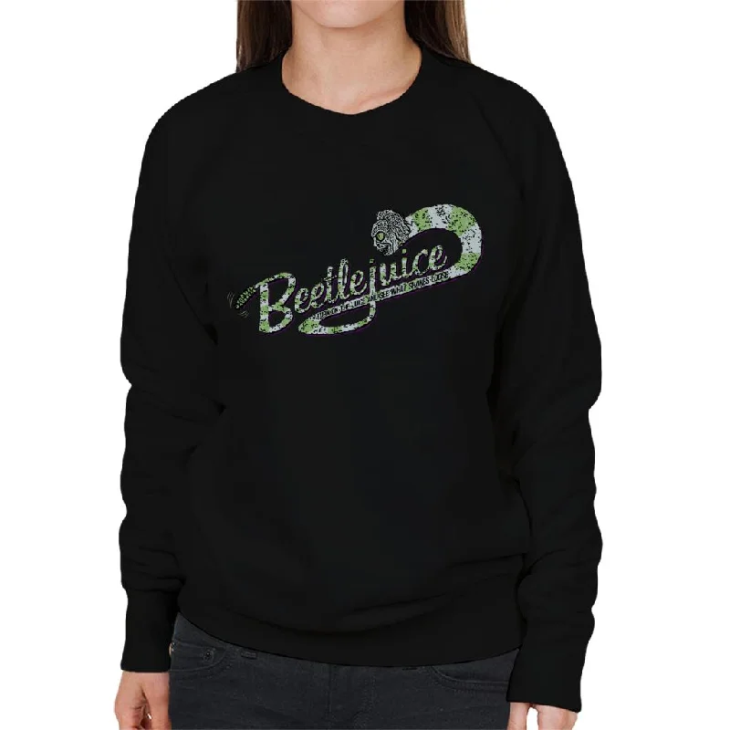 premium zip-up hoodiestylish athletic hoodieBeetlejuice Logo Turn On The Juice Women's Sweatshirt