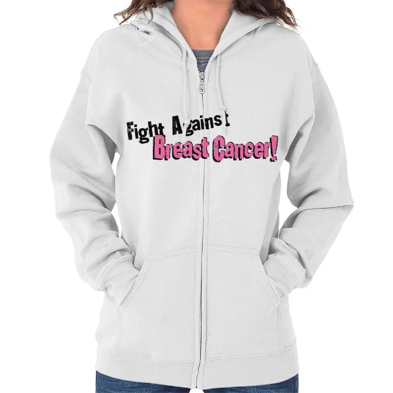 performance hooded sweatshirtBreast Cancer Awareness Zip Hoodie