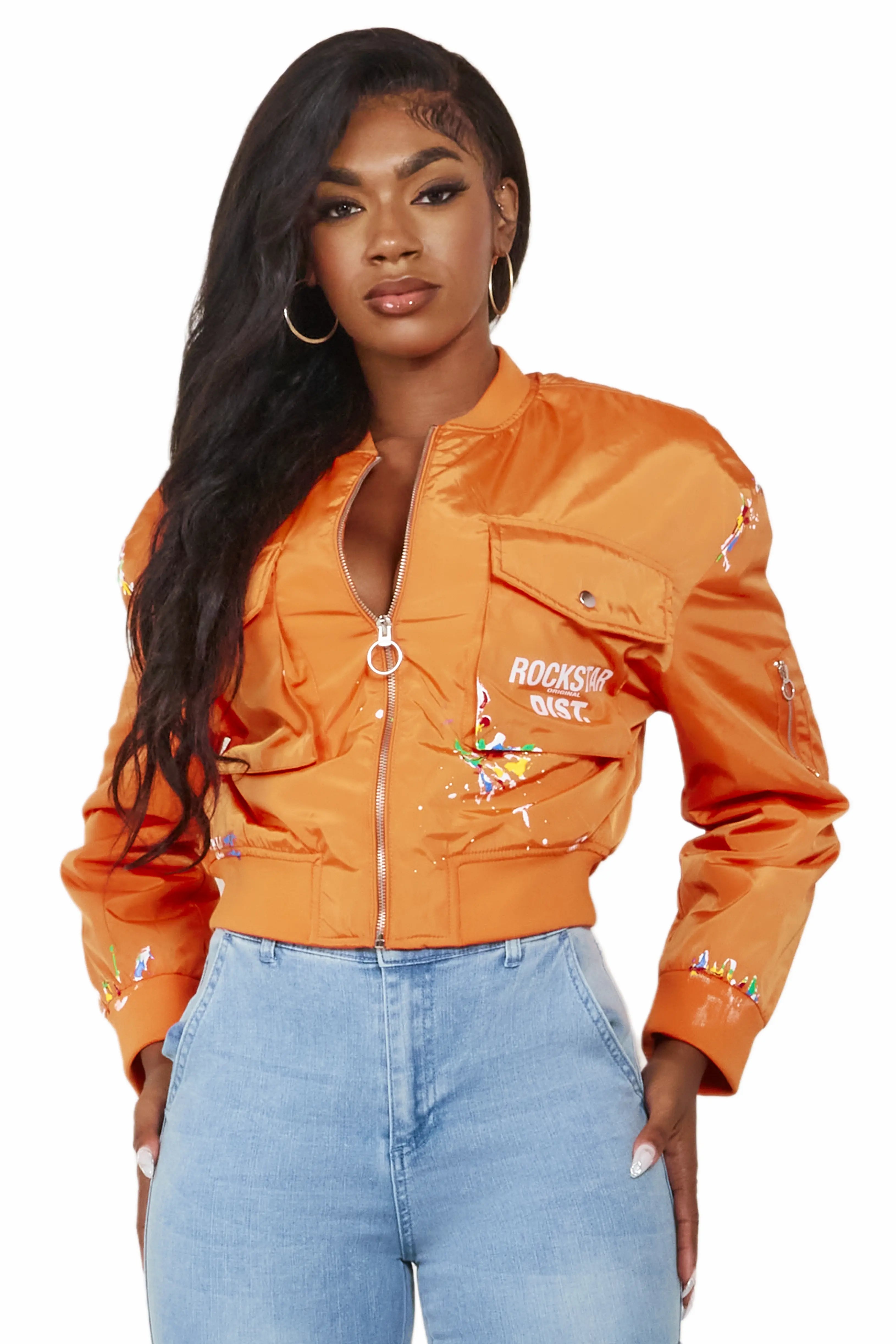 long coatMosha Orange Jacket