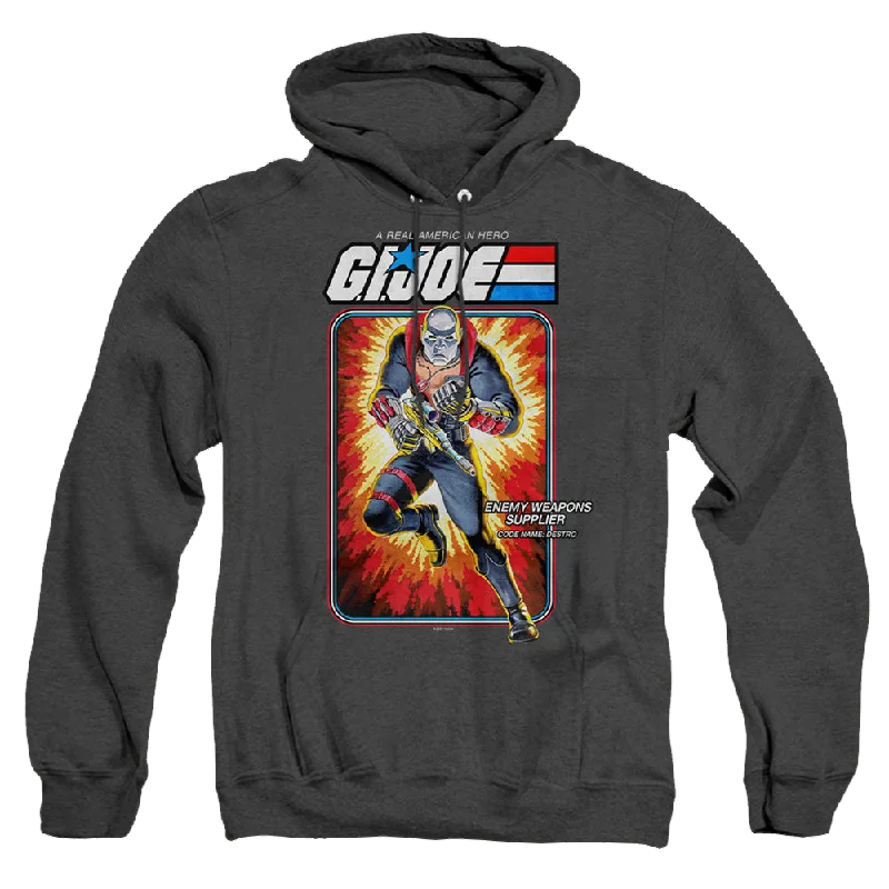 slim-fit hooded sweatshirtG.I. Joe Destro Card - Heather Pullover Hoodie