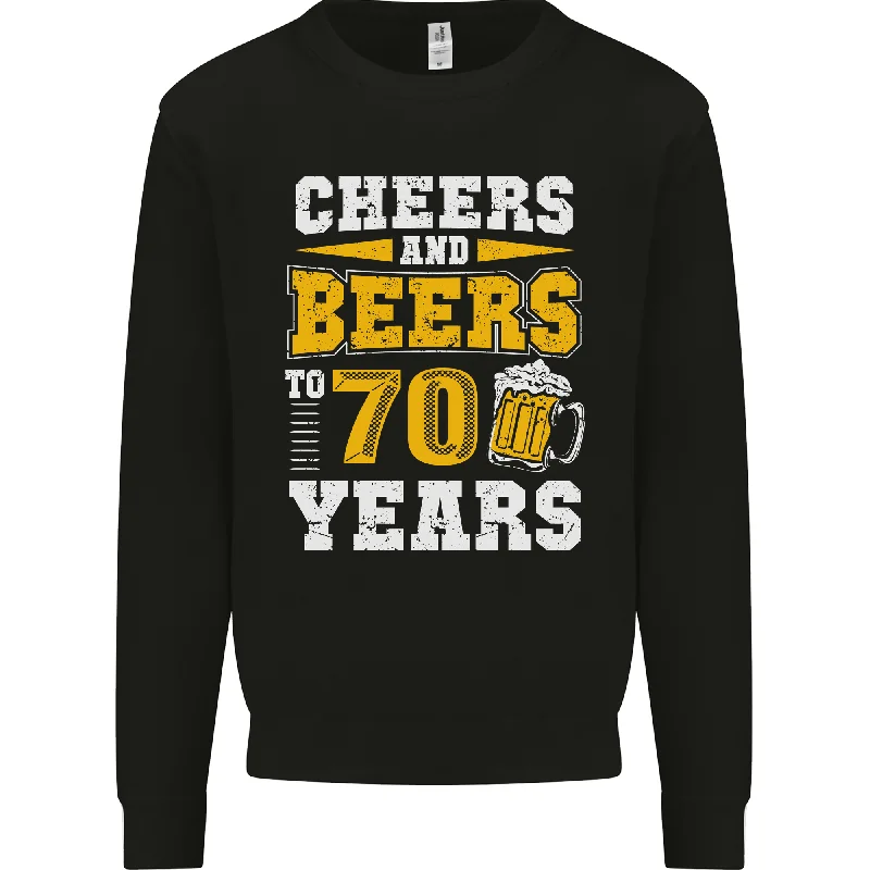 chic pullover hoodiestylish performance hoodie70th Birthday Funny Alcohol 70-Year-Old Men's Sweatshirt Jumper