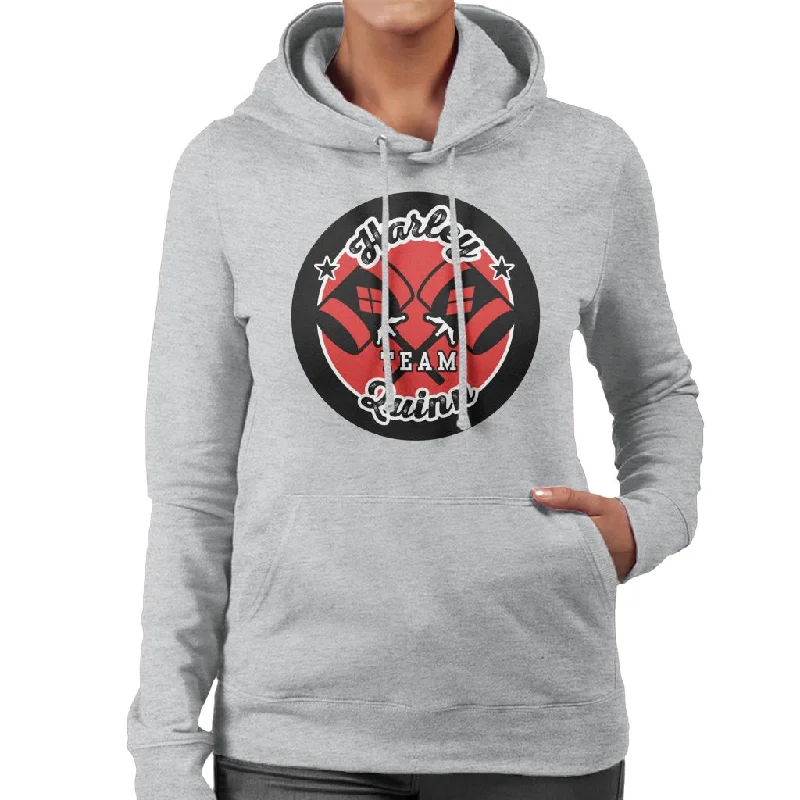 minimalist hoodieBatman Sports Harley Quinn Team Women's Hooded Sweatshirt