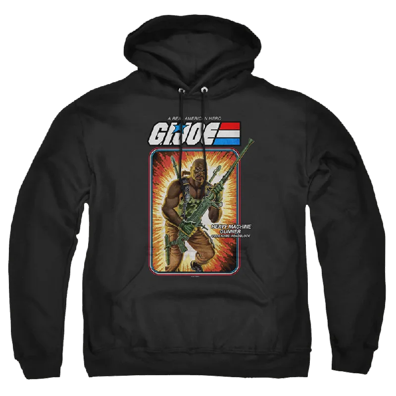 zip-up hooded sweatshirtG.I. Joe Roadblock Card - Pullover Hoodie