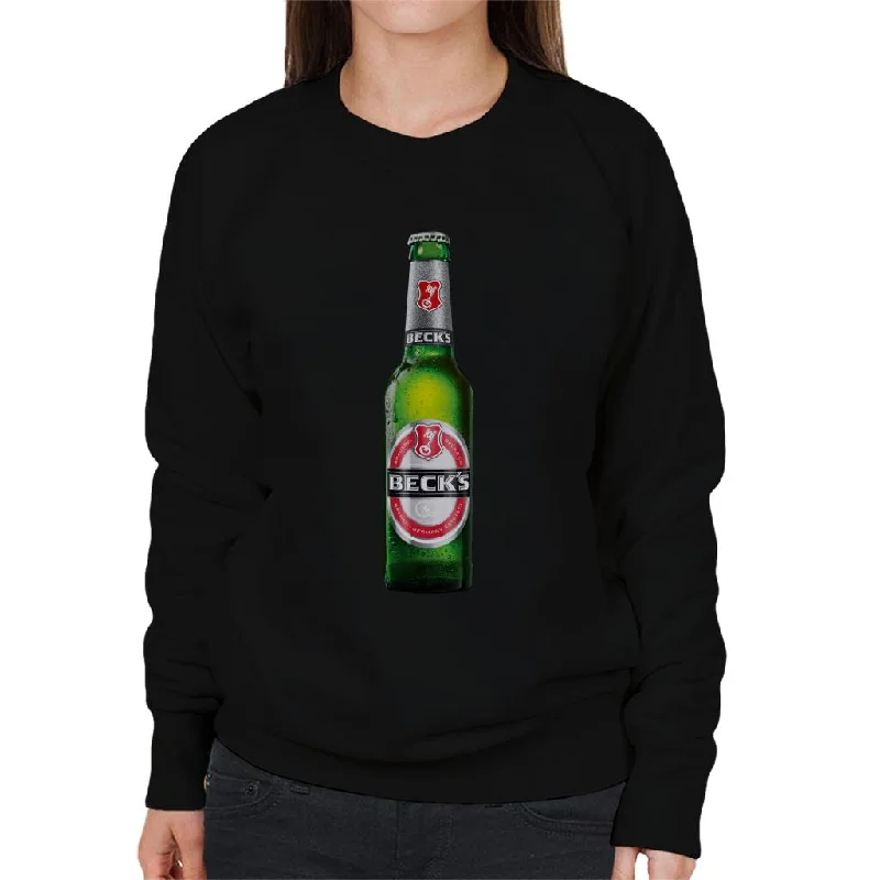 modern athletic hoodiecomfy workout wear hoodieBeck's Bottle Women's Sweatshirt