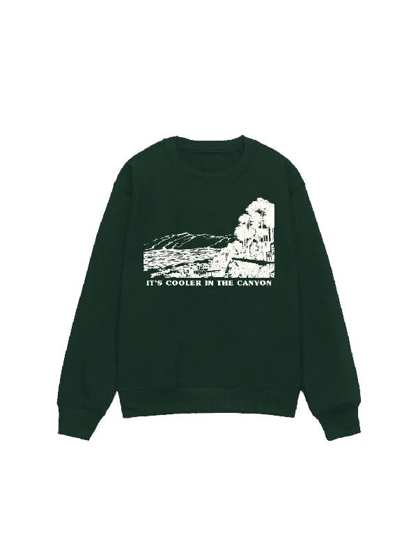 retro coatCooler in the Canyon Sweatshirt in Forest