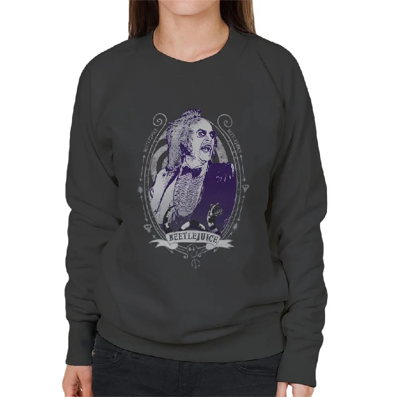 casual hoodie with logoclassic gym sweatshirtBeetlejuice Portrait Women's Sweatshirt