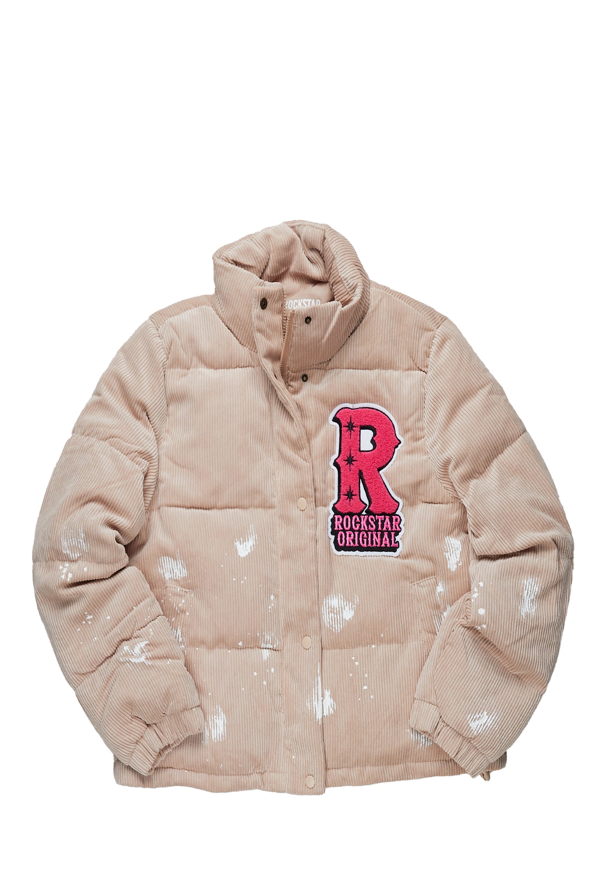 cold weather coatShirika Beige Puffer Jacket