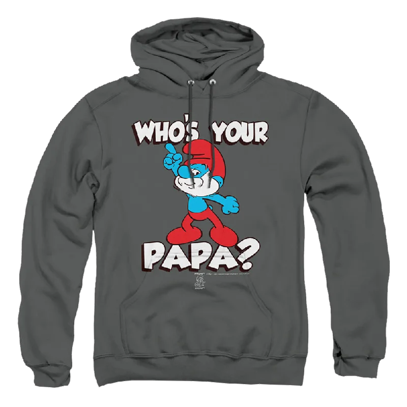 casual hoodie for menThe Smurfs Who'S Your Papa? - Pullover Hoodie