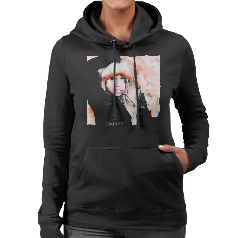 cool hoodiecomfortable athletic sweatshirtSidney Maurer Original Portrait Of Singer Lady Gaga Women's Hooded Sweatshirt