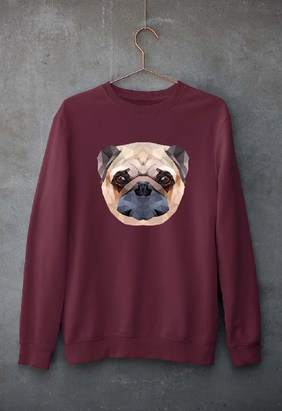 oversized hoodiecomfortable athletic sweatshirtPug Dog Unisex Sweatshirt for Men/Women