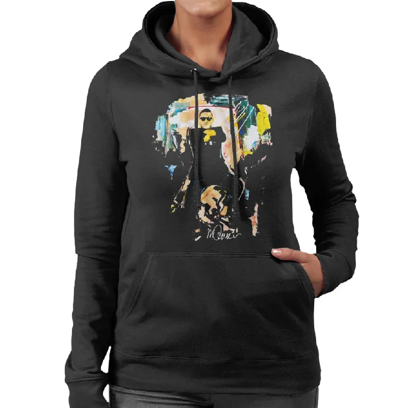 lightweight hoodieoversized sports sweatshirtSidney Maurer Original Portrait Of Psy Gangnam Style Women's Hooded Sweatshirt