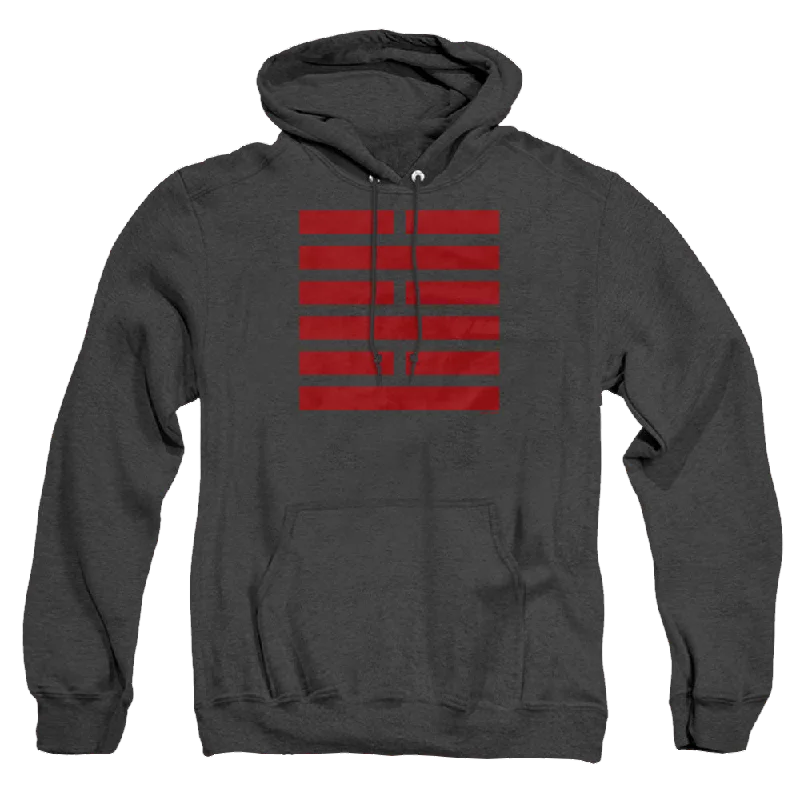 vintage hoodieG.I. Joe Snake Eyes Symbol - Heather Pullover Hoodie