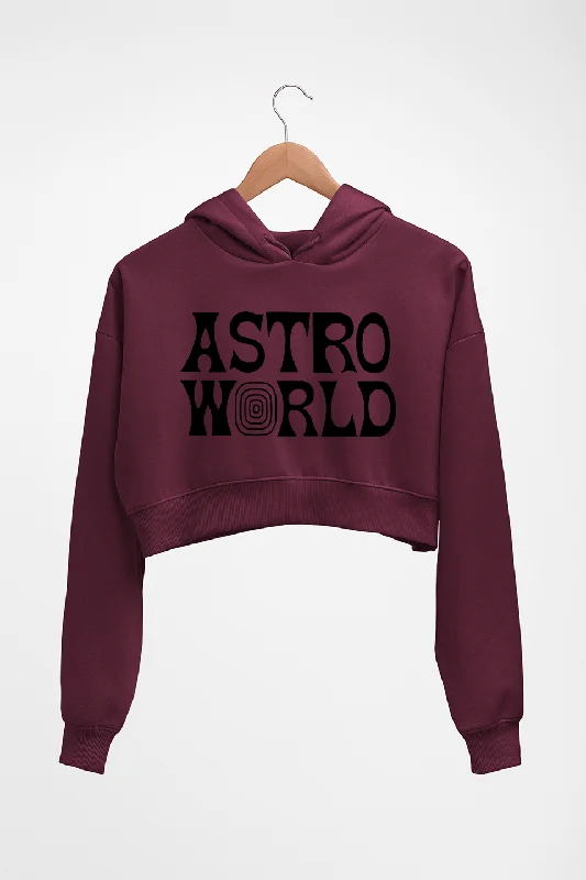 stylish pullover sweatshirtAstroworld Travis Scott Crop HOODIE FOR WOMEN