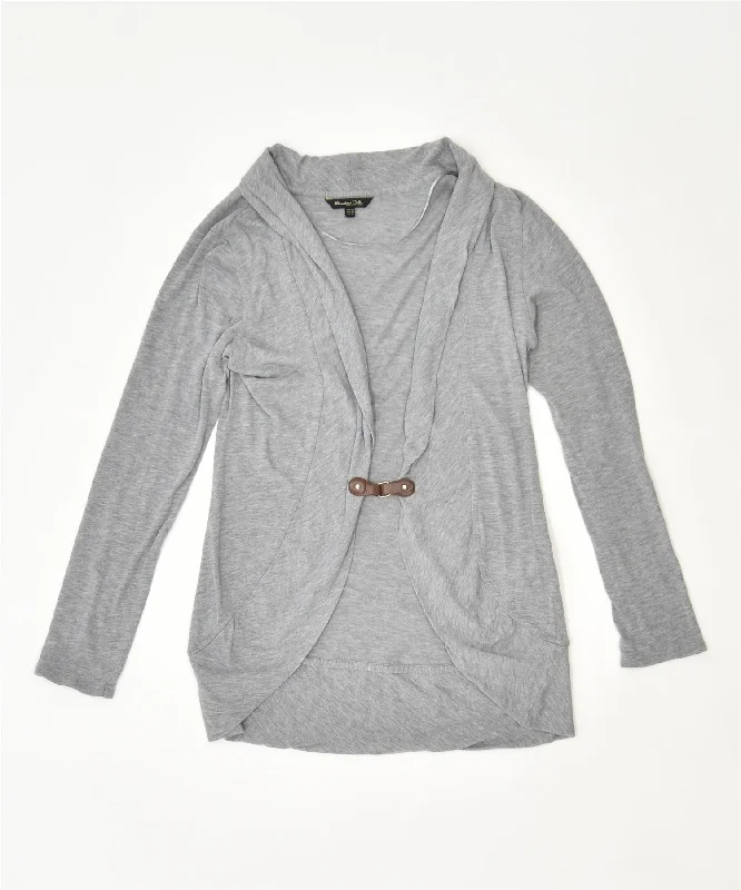 comfy athletic hoodieMASSIMO DUTTI Womens Cardigan Sweater EUR 38 XS Grey Lyocell