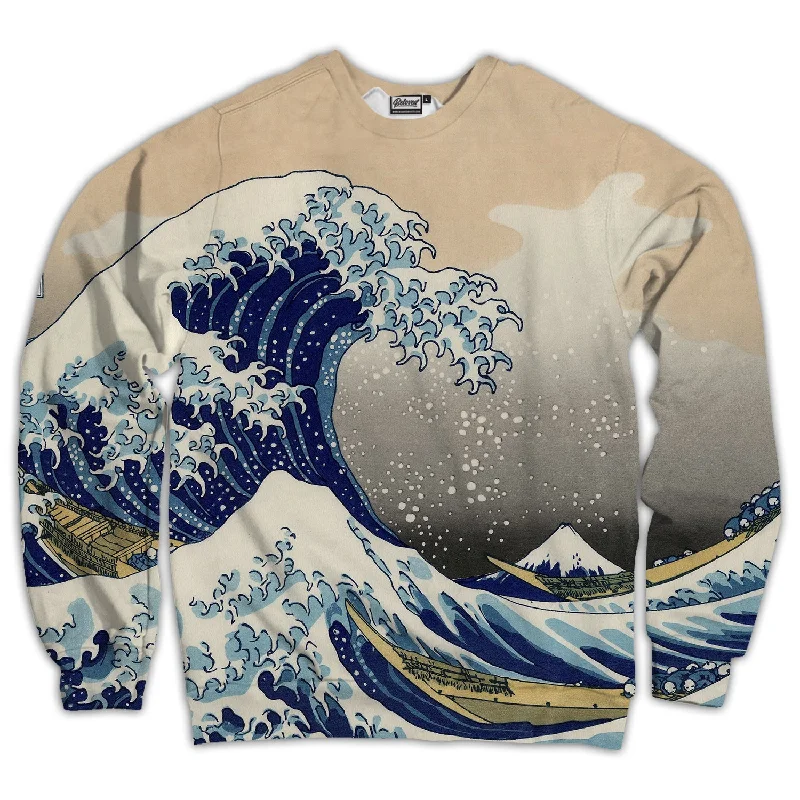 trendy hooded sweatshirtstylish sports hoodieGreat Wave Unisex Sweatshirt