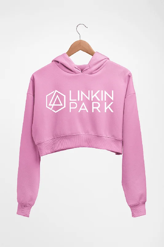 comfortable hooded sweatshirtLinkin Park Crop HOODIE FOR WOMEN