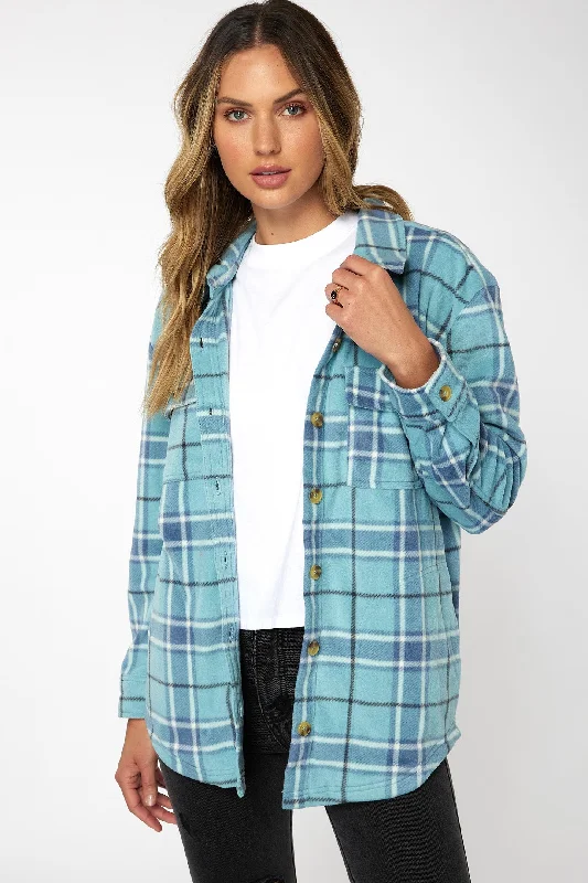 comfy hoodieLADIES COLLINS SUPERFLEECE FLANNEL TOP