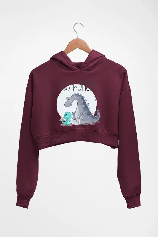 minimalist hooded sweatshirtDinosaur Crop HOODIE FOR WOMEN