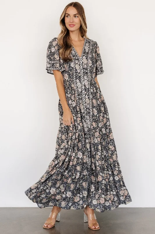 sophisticated dressCheryl Maxi Dress | Midnight Floral