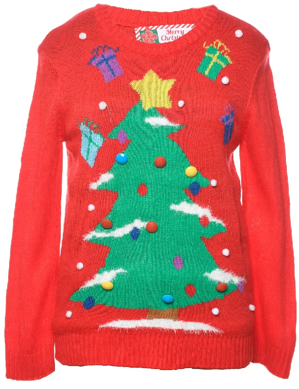 modern outerwearRed Christmas Jumper - S