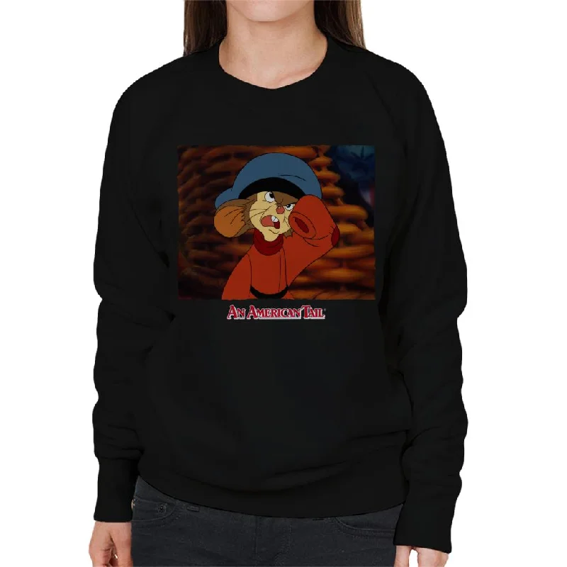 cool hoodieclassic gym sweatshirtAn American Tail Fievel Angry Women's Sweatshirt