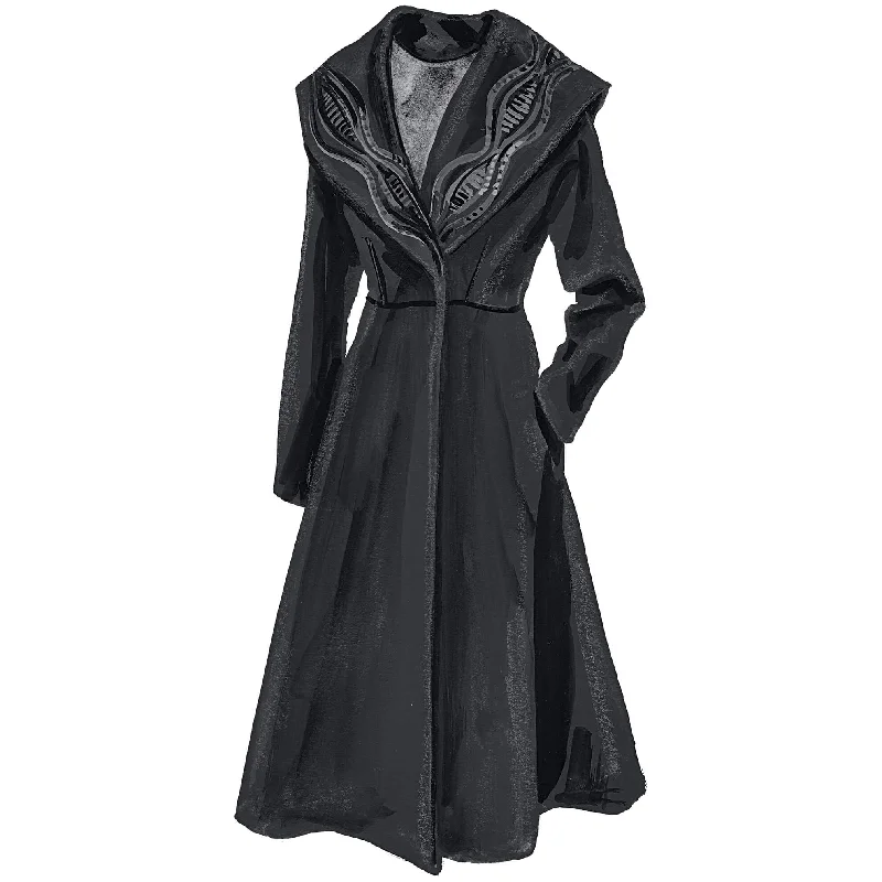 insulated trench coatMysterious Lapel Coat