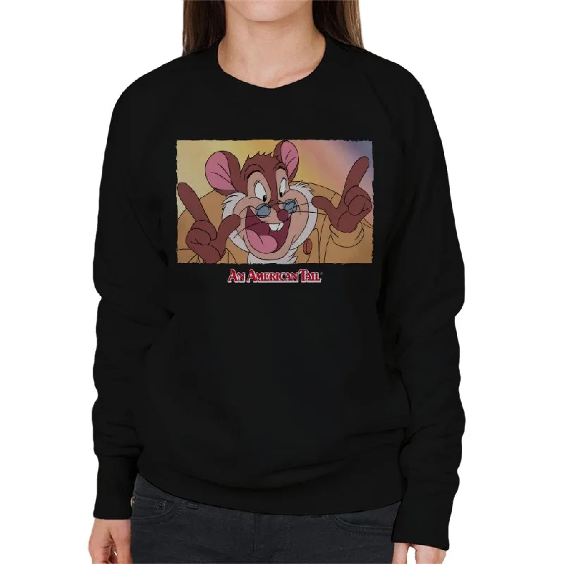 urban hoodieurban activewear hoodieAn American Tail Papa Mousekewitz Face Women's Sweatshirt