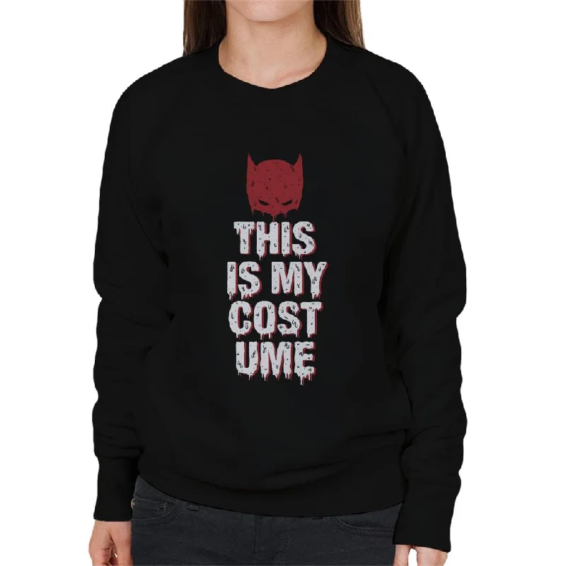 comfy hoodiesleek workout sweatshirtBatman Halloween This Is My Costume Women's Sweatshirt