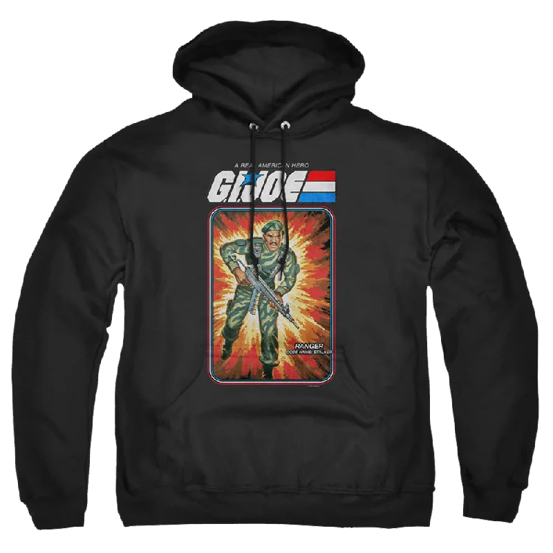 minimalist hooded sweatshirtG.I. Joe Stalker Card - Pullover Hoodie