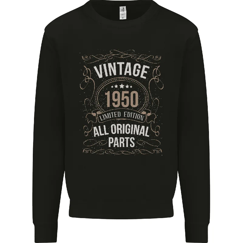 comfortable stylish hoodieeco-friendly fitness hoodie74th Birthday Limited Edition 1950 Mens Sweatshirt Jumper