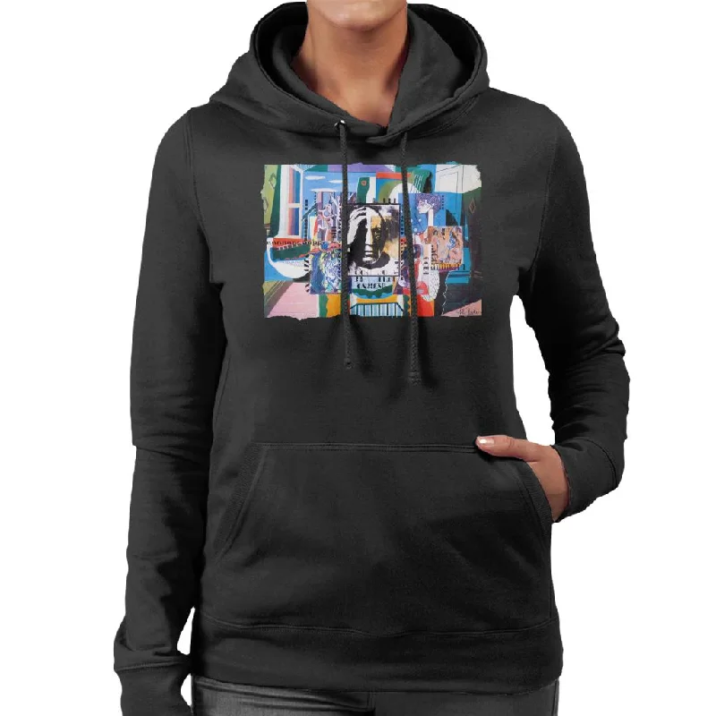 fleece-lined hoodieluxe gym hoodieSidney Maurer Original Portrait Of Pablo Picasso With Artwork Women's Hooded Sweatshirt